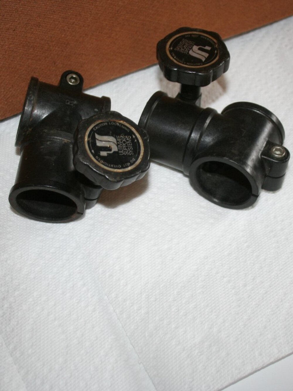 Ultimate Support 1.5" Drum Rack 90 Degree T Clamp 1980'S (Plastic)  LOT OF 2